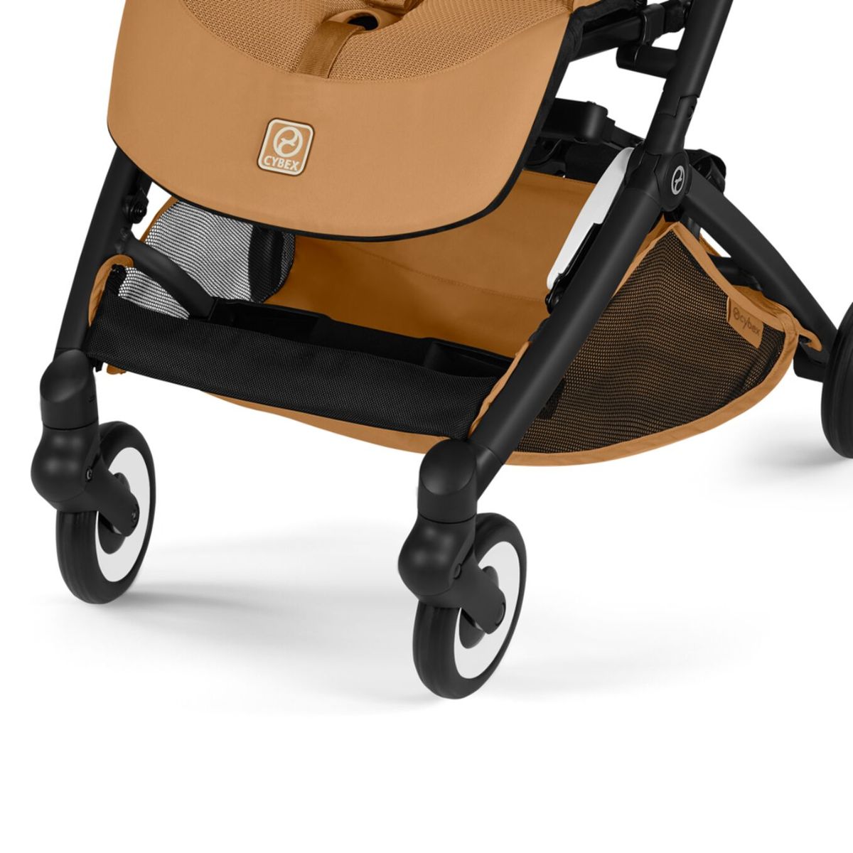 Cybex Libelle Ultra Compact Stroller - Black Frame/Cinnamon Yellow - Smart Everyday Convenience