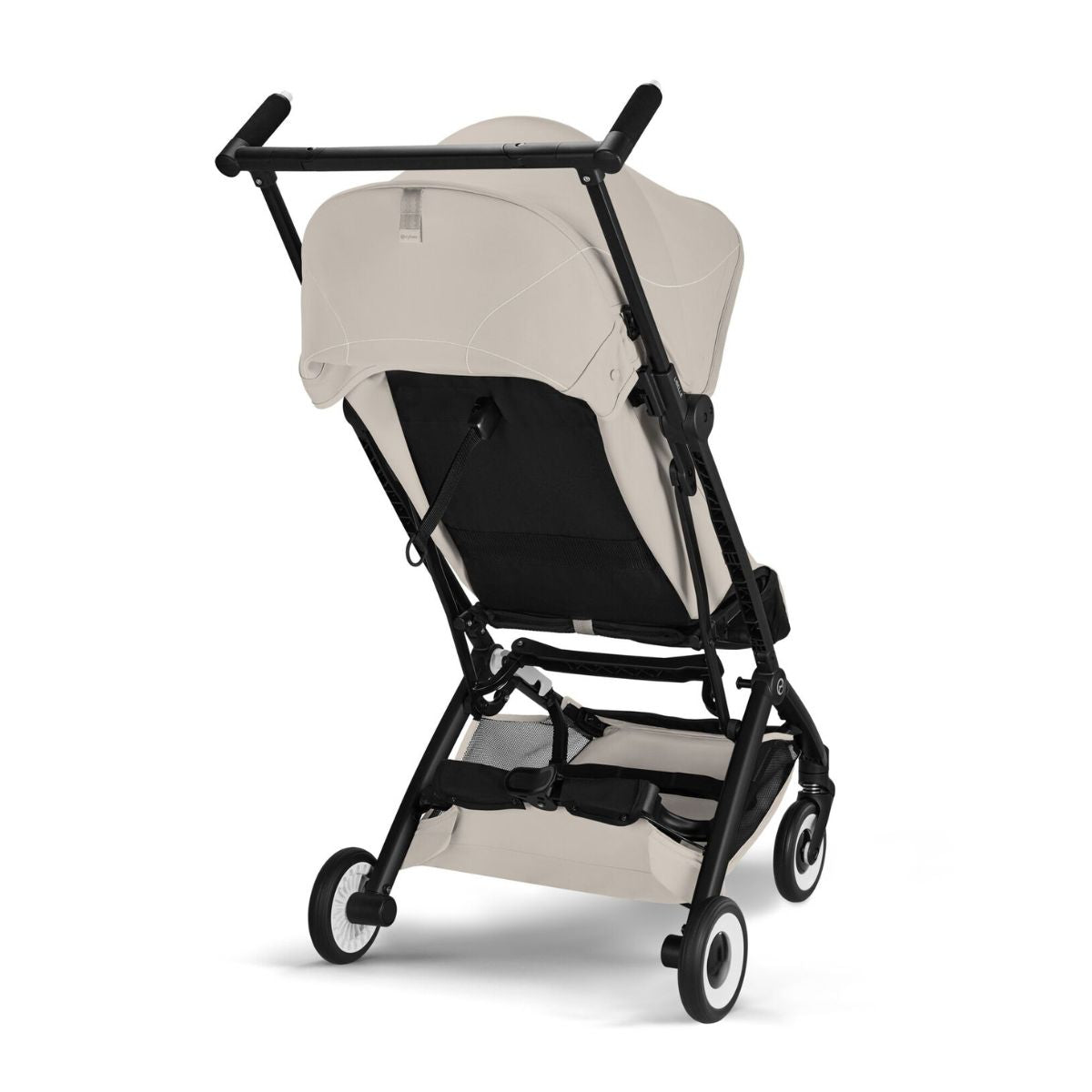 Cybex Libelle Ultra Compact Stroller - Black Frame/Dune Grey - Smart Everyday Convenience