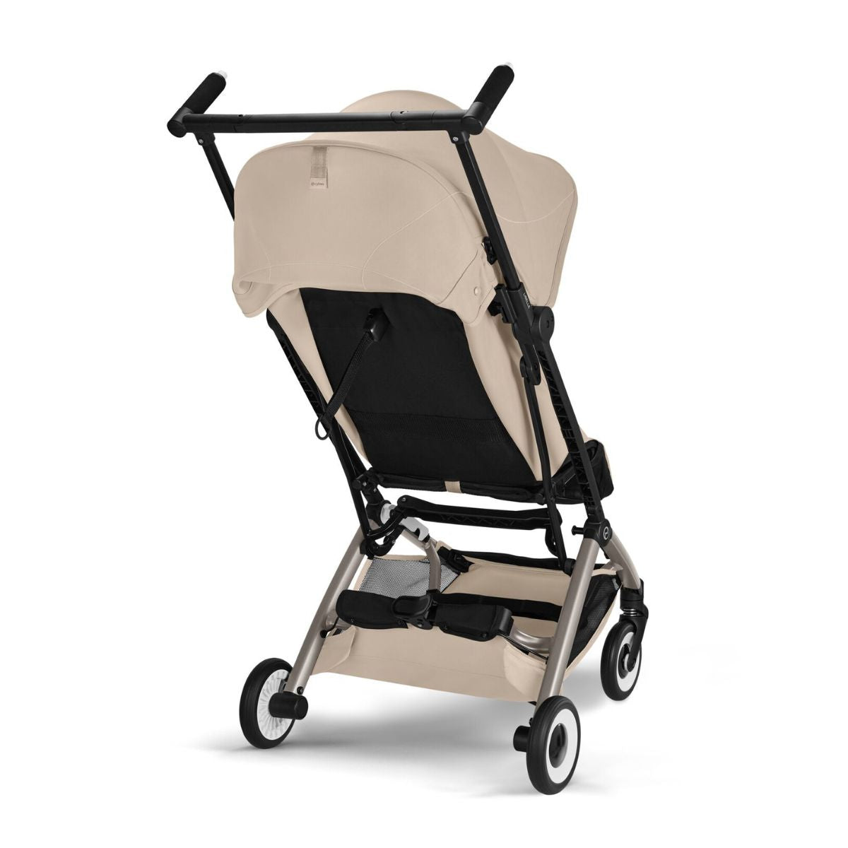 Cybex Libelle Ultra Compact Stroller - Taupe Frame/Almond Beige - Smart Everyday Convenience