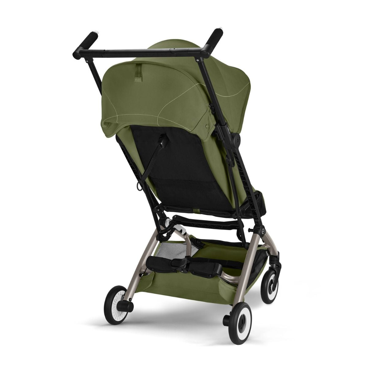 Cybex Libelle Ultra Compact Stroller - Taupe Frame/Moss Green - Smart Everyday Convenience
