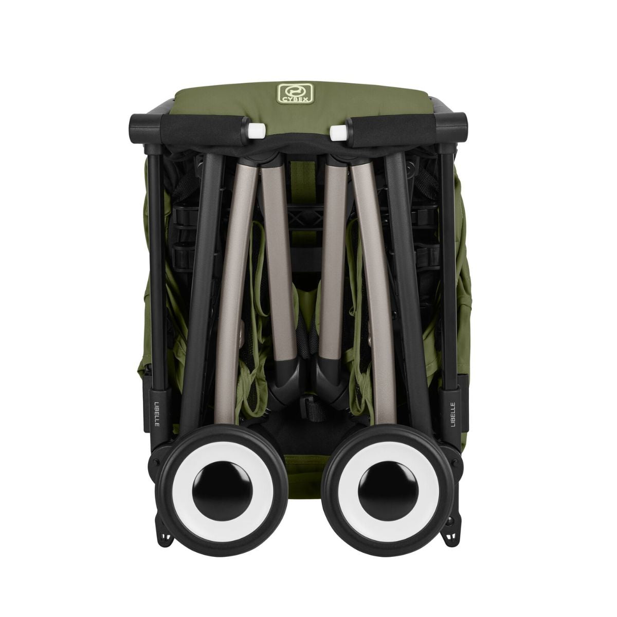 Cybex Libelle Ultra Compact Stroller - Taupe Frame/Moss Green - Ultra-Compact for Every Journey